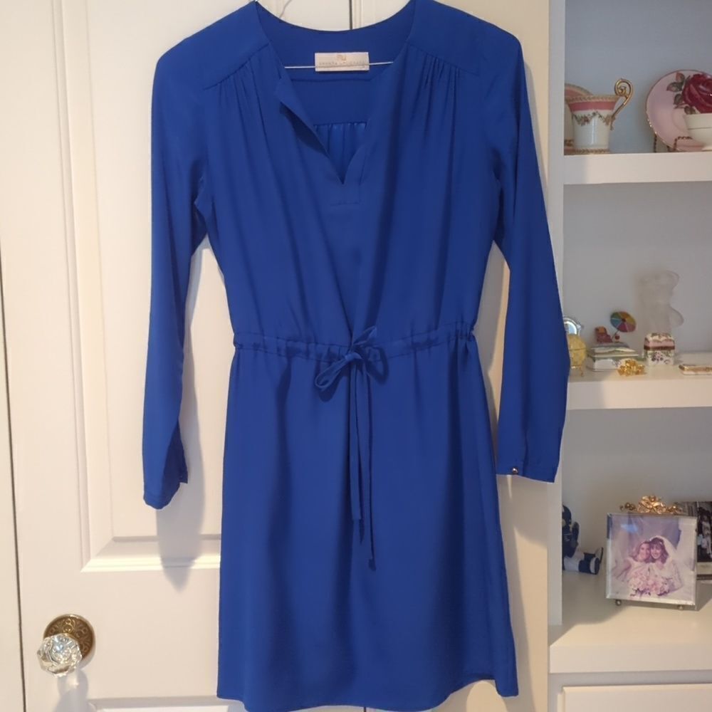 Amanda Uprichard 100% silk long sleeve dress